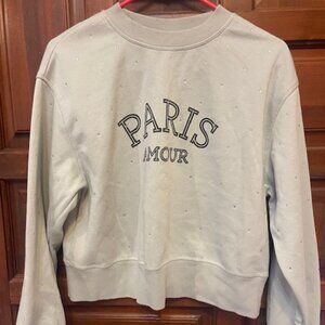 H&M Paris Rhinestone Sweater